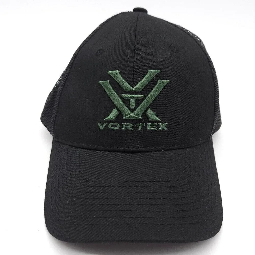 Vortex Optics Snapback Mesh Trucker Hat Ball Cap‎ Adjustable Hunting Black Adult